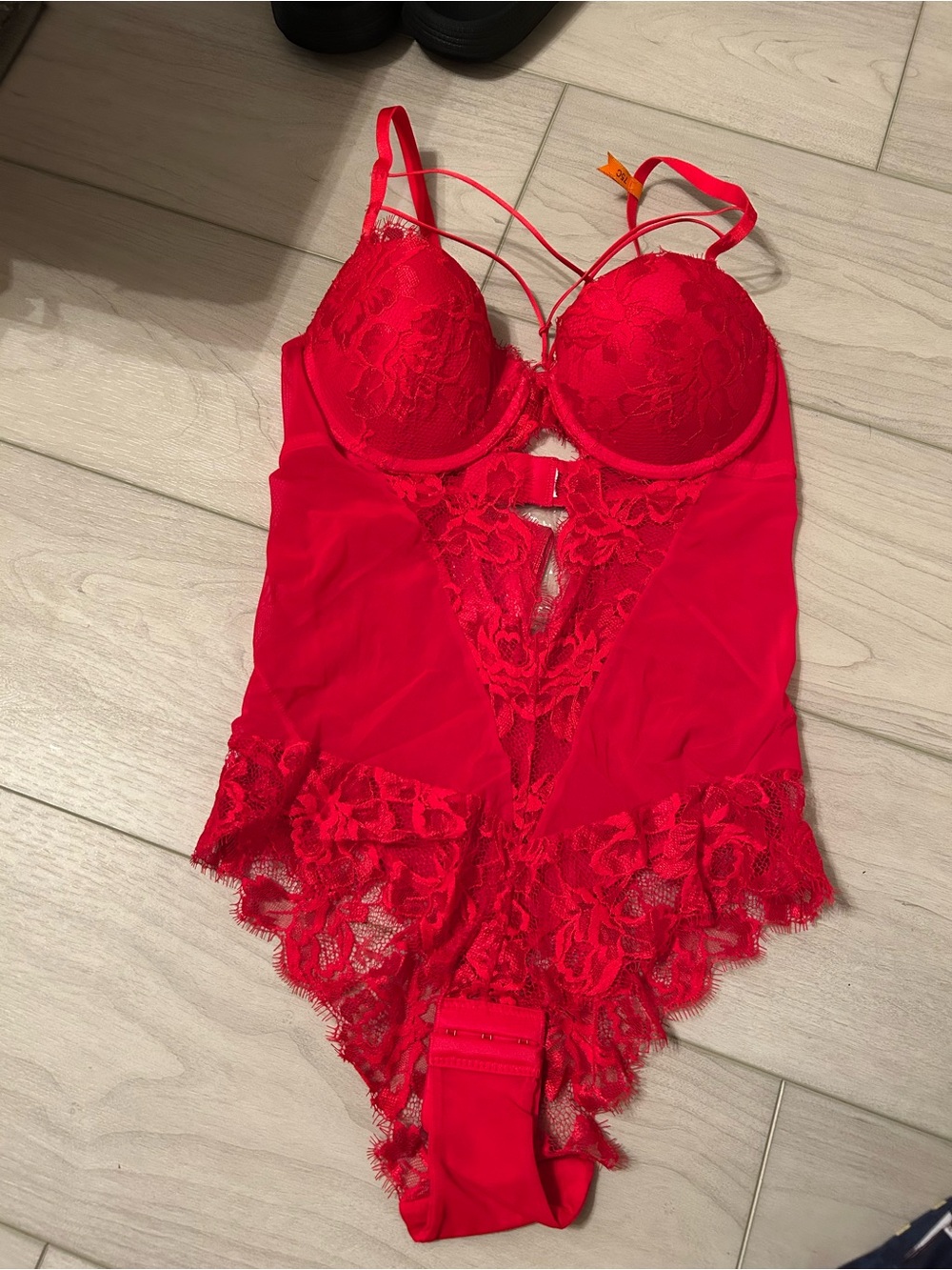 Red Lace Bodysuit Lingerie - Women Intimates & Sleepwear